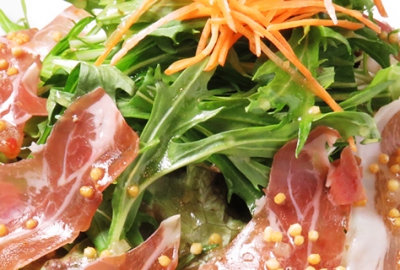 Salad with Fresh Ham and Japanese Vegetable